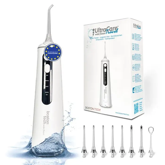 Hydropulseur - AQUAPIK - Travel - 8 buses - 4 modes - Réservoir 300 ml — coloris Blanche