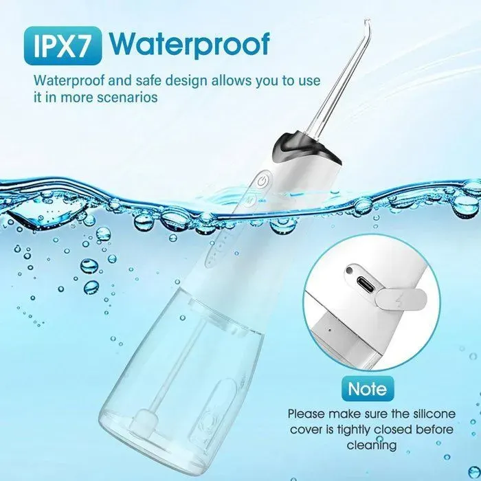 Hydropulseur buccal - Douche buccale - Nettoyage des dents - Soin des gencives - Hydropulseur buccal sans fil - Portable ave SANPIE