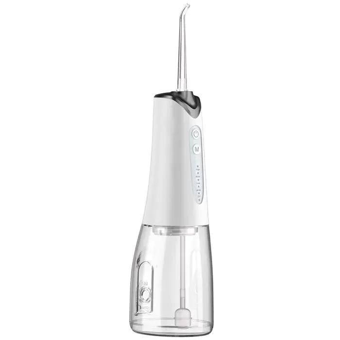 Hydropulseur portable électrique avec réservoir de 300ml étanchéité IPX7 batterie longue autonomie design compact pour adultes