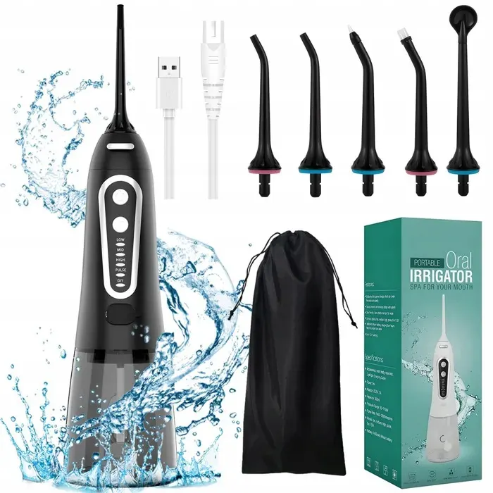 Hydropulseur portable - HDEYE - Professionnel - 6 buses - 300 ml - IPX7 - 5 modes