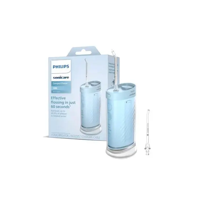 Hydropulseur portable - PHILIPS SONICARE - Compact Flosser 1000 - 3 modes - Étanche IPX7 - Autonomie 14 jours