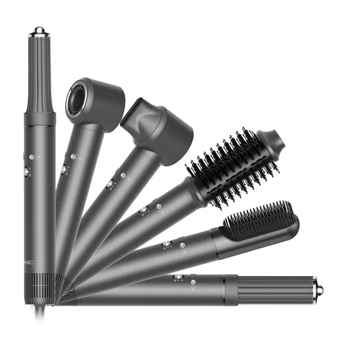 Iconic By Yoghi - Signature Grey - Sèche-cheveux Multifonction 6-en-1