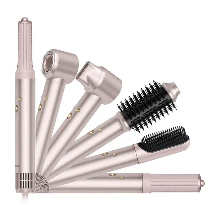 Iconic By Yoghi - Signature Rose - Sèche-cheveux Multifonction 6-en-1