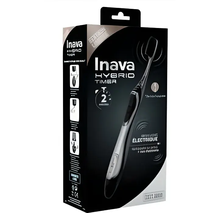 Inava Hybrid Timer Brosse à Dents Electrique Edition Limitée Noire