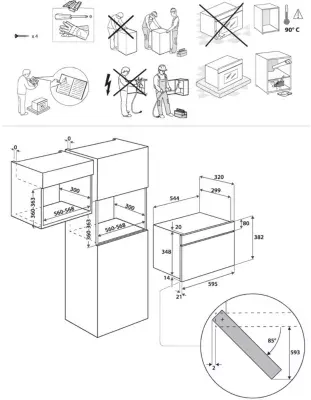 Indesit - Micro Ondes Encastrable Imk11x — vue 9