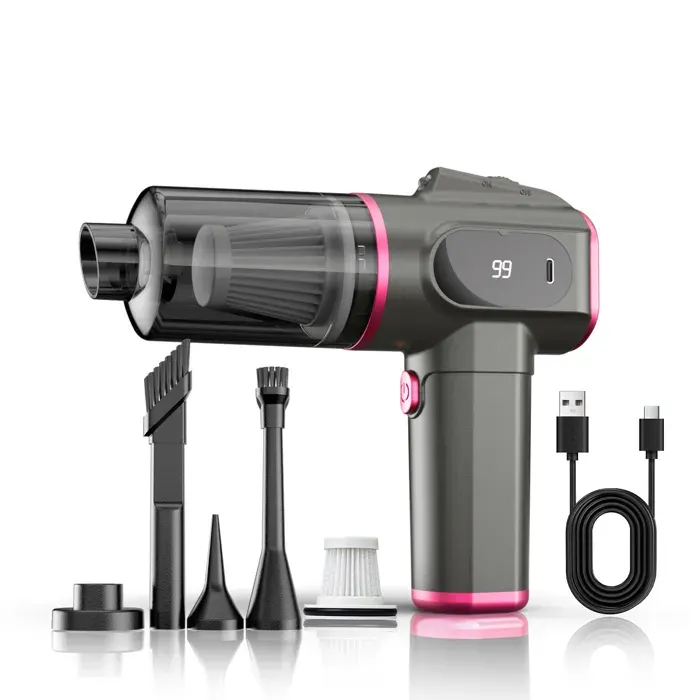 INF Aspirateur de voiture portable - Aspiration puissante sans fil Violet
