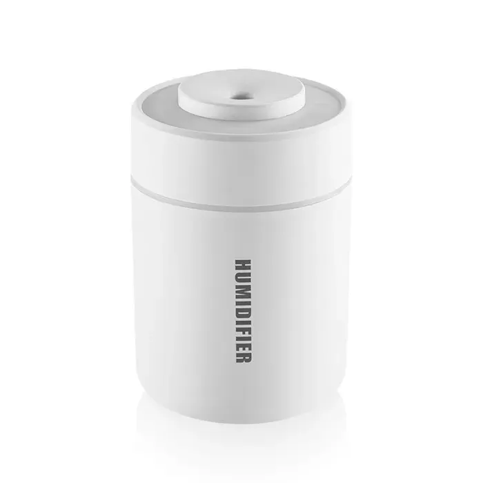 INF Humidificateur Chambre Maison Étudiant avec Veilleuse Colorée Brume Fraîche Ultrasonique Silencieuse Blanc
