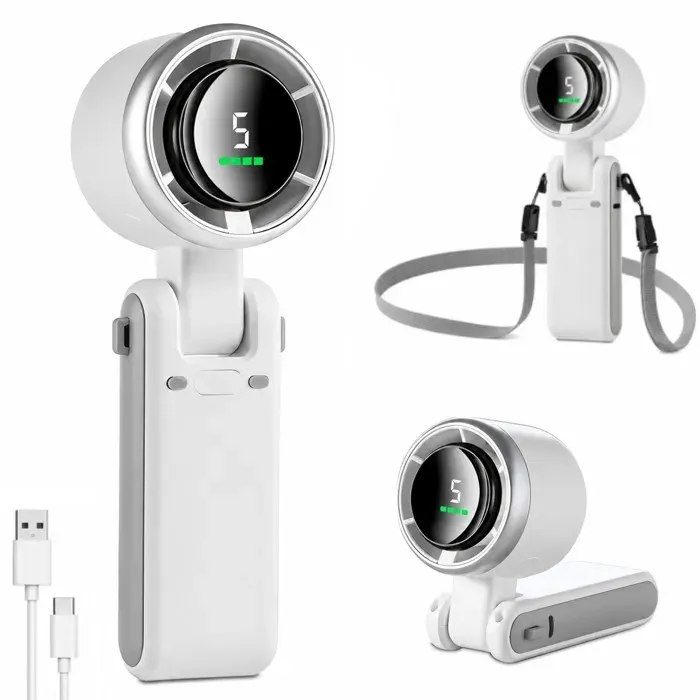 INF Ventilateur Pliable : Solution de Refroidissement Portable Blanc