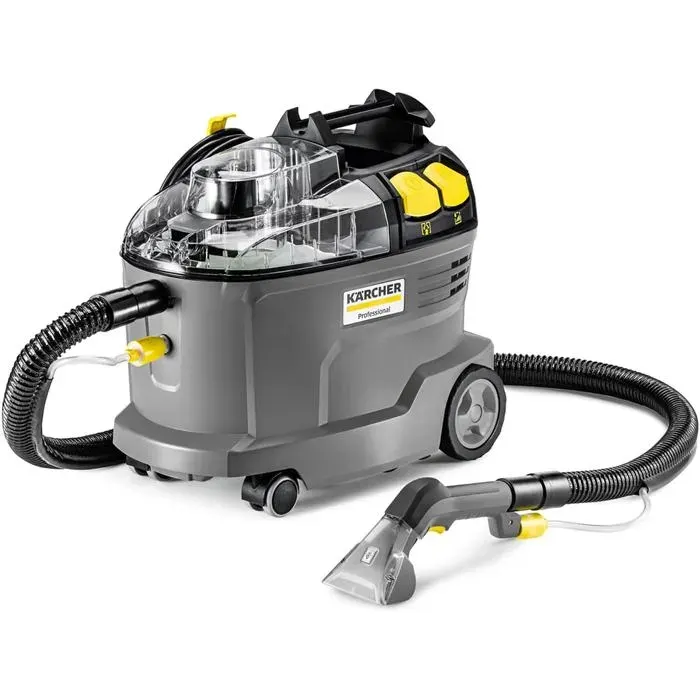 Injecteur-Extracteur Puzzi 8/1 Réservoir 8L Rendement 12-18M²/H Poids 86Kg Buse Ergonomique Pour Tissus D’Ameublement