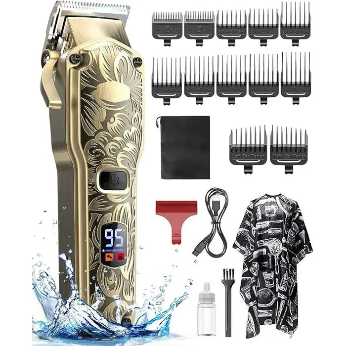 Jack Rose Tondeuse cheveux hommes tondeuse à cheveux professionnelle tondeuse cheveux de salon avec indieur CABLE POUR INSTRUMENT