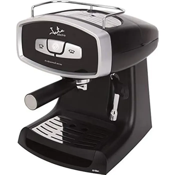 Jata CA1051 Cafetière express avec pression de 19 bar Mémorise la quantité de café désirée Réchauffe Tasses Supervaporisateur pour