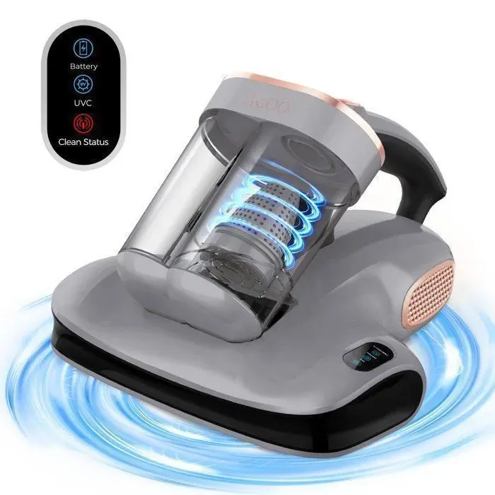 JIGOO S100 Aspirateur de Matelas sans Fil - Filtration à Double Réservoir - Aspiration 10000Pa - Moteur sans Balais 150W