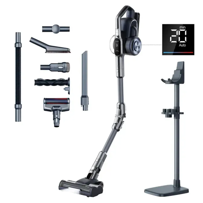 JIMMY H11 Pro Aspirateur sans Fil - Aspiration 260AW - Autonomie 90min - Moteur sans Balais - 4Modes - Affichage LED - Gris Foncé