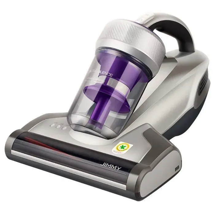 JIMMY JV35 Aspirateur Anti-Acarien Matelas - 700W - UV 2537nm - Air Chaud 60°C - 14KPa - Filtration Cyclonique - Brosse Anti-Nœuds — coloris Gris
