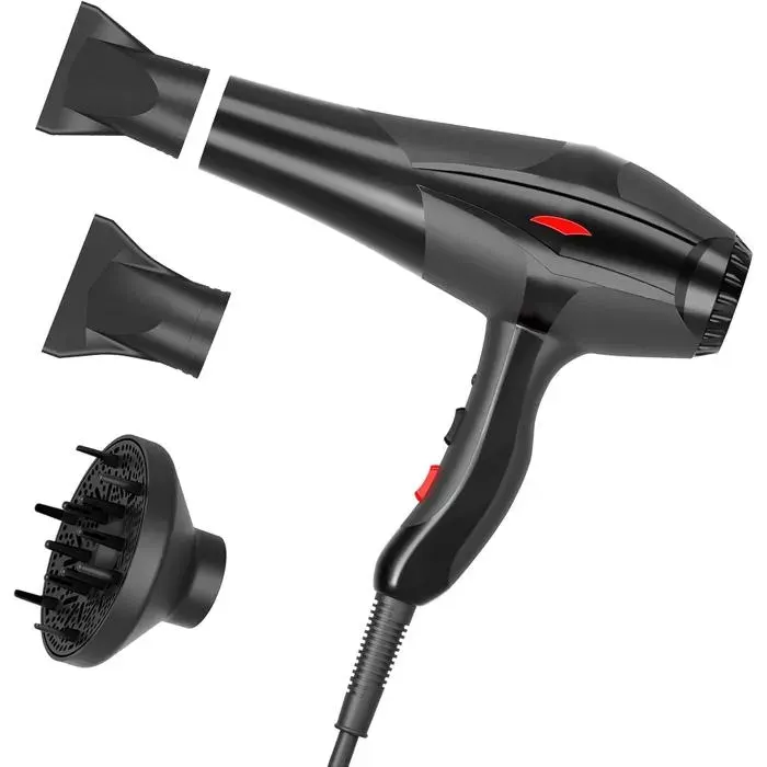 Jooayou Seche Cheveux Professionnel 3000W Seche Cheveux Ionique Puissant AC Moteur 3 Niveaux de Temperature 2 Vitesses seche chev
