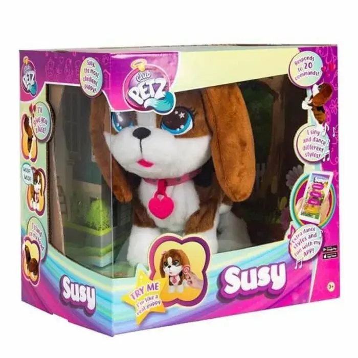 Jouet interactif - Club Petz - Susy Sing-Dance - Chante et danse - 30 x 22 x 29 cm - 64 dB
