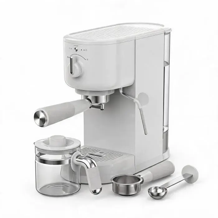 JoyGarden Machine à café expresso 15 bars 1500 W porte-filtre 58 mm professionnel avec mousseur lait et réservoir 15L amovible