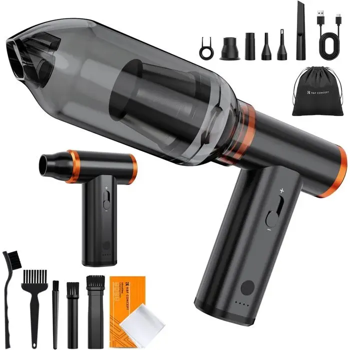 K&F Concept Aspirateur électrique à Air Comprimé 300000RPM 3 Vitesses Ajustables Super Puissance éolienne Moteur sans Balais