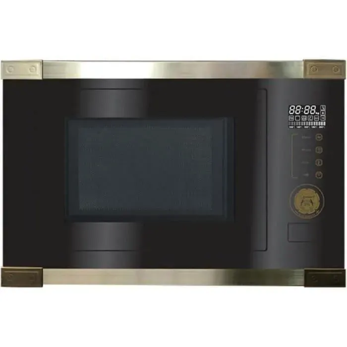 Kaiser EM 2545 AD Gril et air chaud Micro-ondes encastrable 25 l Retro MIkrowell Verre anthracite60cm — coloris Noir