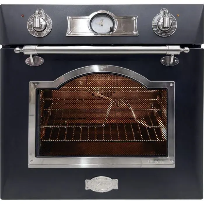 Kaiser Empire EH 6355 Em Sil Four électrique à encastrer 60 cm Anthracite émaillé avec décor argenté 67 litres