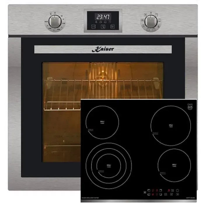 Kaiser Four Set EH 6323 + KCT 6703 Autonome Inox Four électrique+plaque de cuisson électrique 60 cm