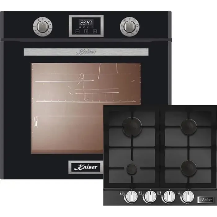 Kaiser Four Set EH 6326 sp Four électrique Autonome 79L+ KCG 6387 Table de cuisson à gaz