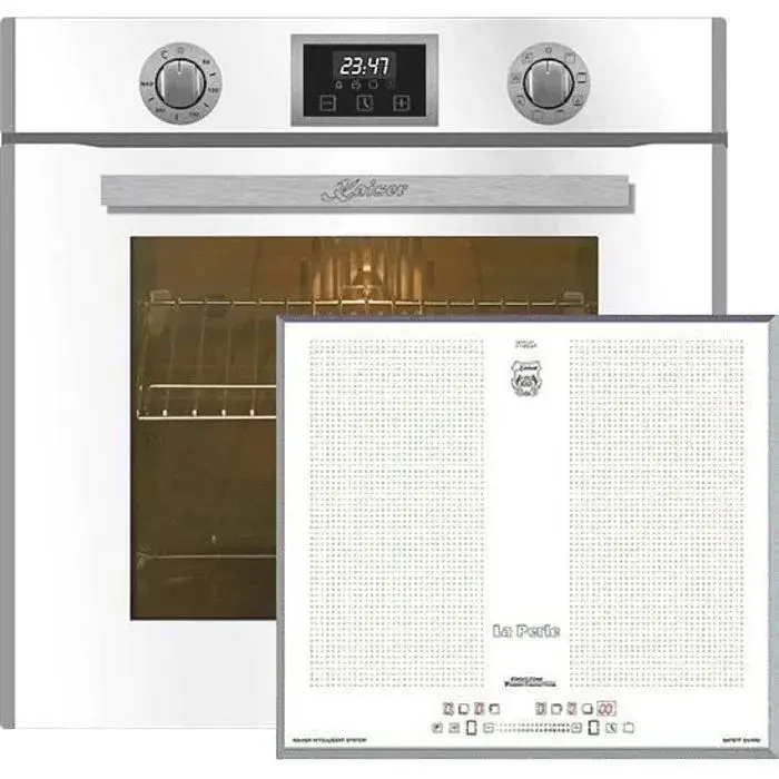 Kaiser Four Set EH 6326 W+KCT 67 FIW Four électrique Autonome 79L+plaque de cuisson à induction 60 cm