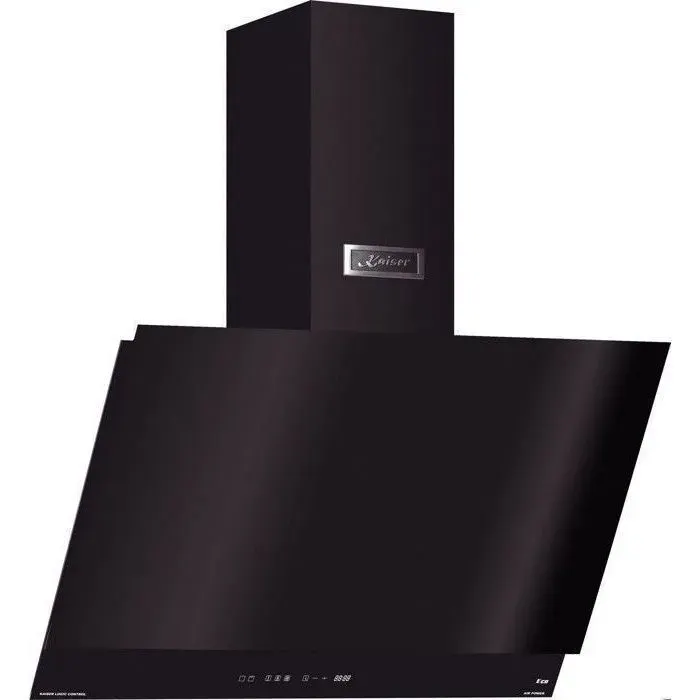 Kaiser Hotte murale inclinée AT 7410 FR Hotte aspirante 70 cm verre noir • FullTouch • Classe A • Évacuation/recyclage • 1250 m³/h