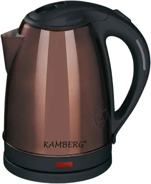 Kamberg - Bouilloire Électrique Inox 18/10 - 18 L - 1500 W - Bronze - Ébullition rapide - 0008128