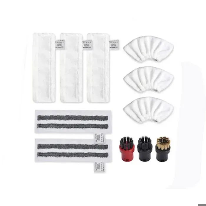 Karcher Easyfix SC2 SC3 SC4 SC5 Bonnettes Microfibre Lingettes Serpillière Chiffons Brosses à Buse Ronde pour Nettoyeur Vapeur Piè