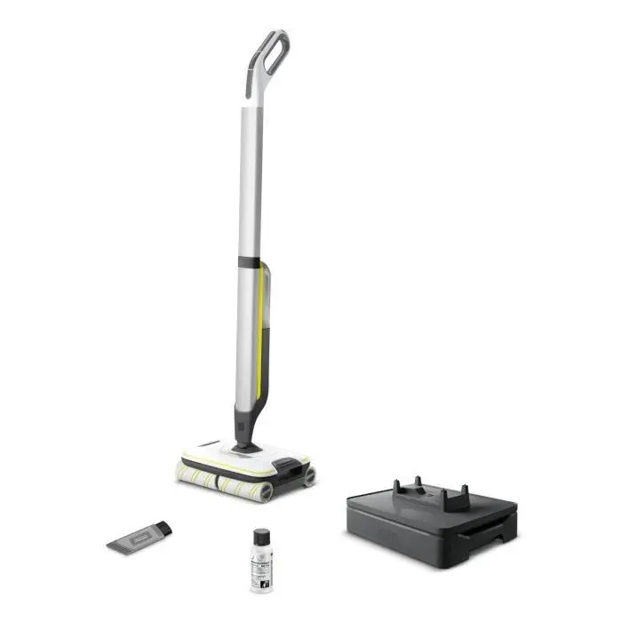 KARCHER FC7 - Nettoyeur de Sols sans fil 2 en 1 - 3 modes de Nettoyage - Auto-Nettoyage Des Rouleaux