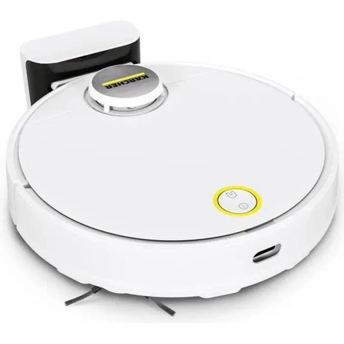 KARCHER RCV 3 - Aspirateur Robot et Laveur Commande par Appli Navigation Laser LiDAR Cartographie Détection de Pièces