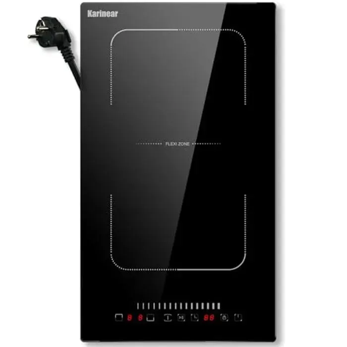 Karinear Plaque à Induction - 2 Foyer avec Zone Flexible - Encastrable - VDE - 3500W