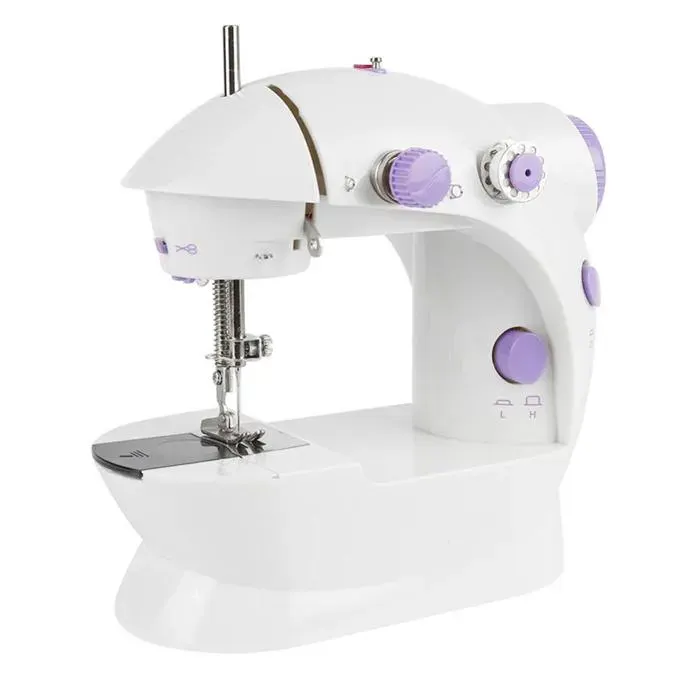 KEDIA Machine à Coudre Électrique 202 Produits de Couture Machine à Coudre Domestique Réglable Double Ligne à Deux Vitesses