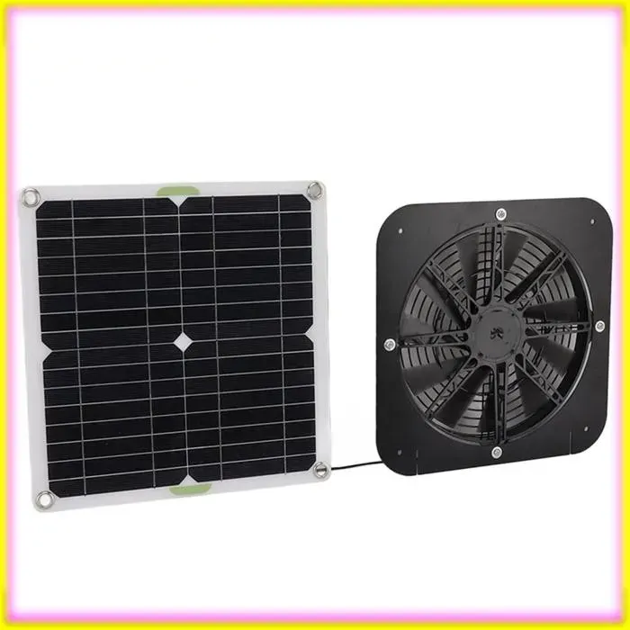 keenso Ventilateur à énergie solaire Ventilateur Solaire pour Poulailler ABS Ventilateur Solaire electromenager ventilateur