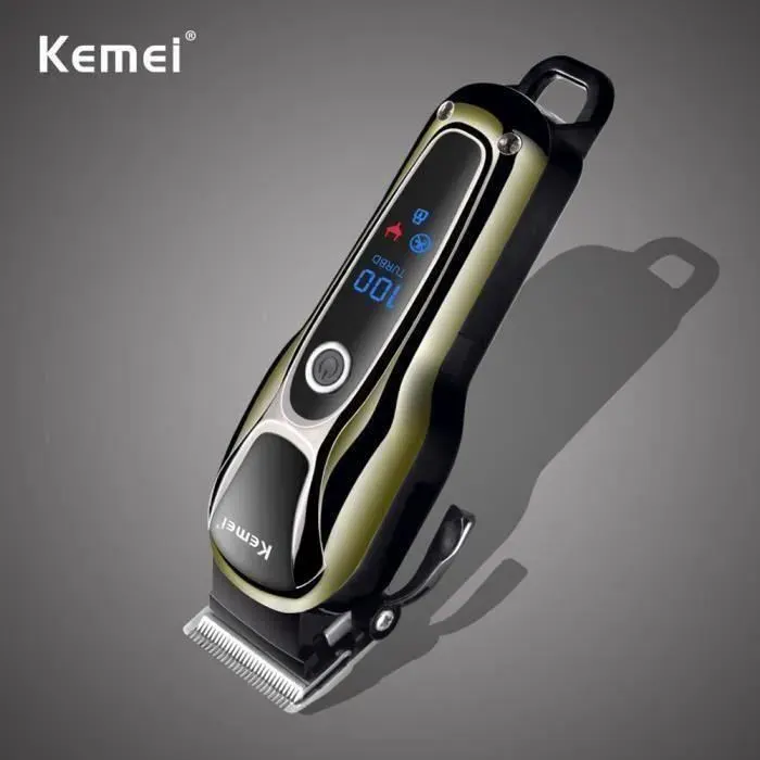 Kemei KM-1990 Tondeuse Réglable Électrique Rechargeable