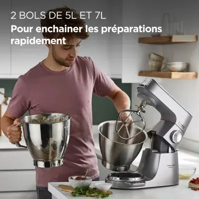 Kenwood - Robot Pâtissier Kvl85.009si Titanium Chef Baker Xl — vue 8