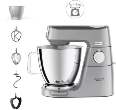 Kenwood - Robot Pâtissier Kvl85.009si Titanium Chef Baker Xl