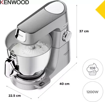 Kenwood - Robot Pâtissier Kvl85.009si Titanium Chef Baker Xl — vue 6