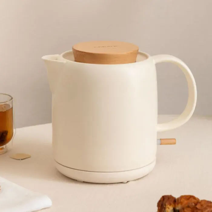KETTLE CERAMIC - Bouilloire électrique en céramique 1 L Blanc cassé