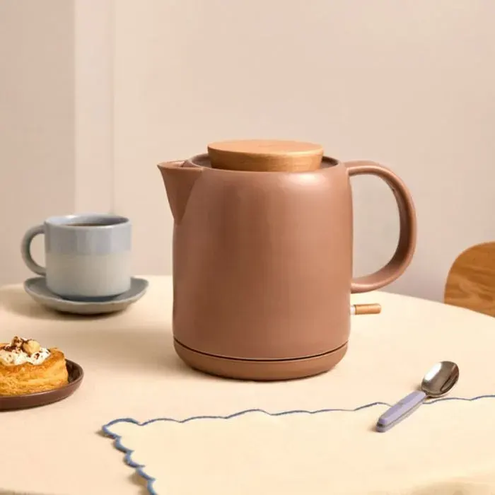 KETTLE CERAMIC - Bouilloire électrique en céramique 1 L Moka