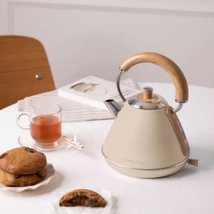 KETTLE RETRO - Bouilloire électrique 1L Sable