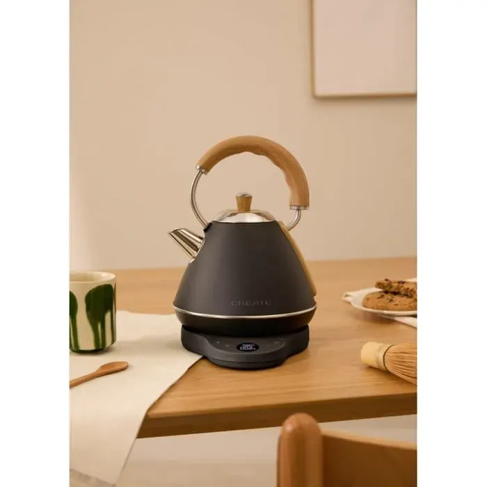 KETTLE RETRO PRO - Bouilloire électrique de 1 L avec contrôle de la température Noir