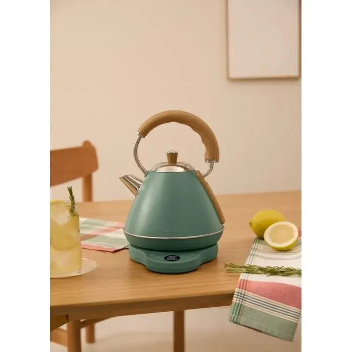 KETTLE RETRO PRO - Bouilloire électrique de 1 L avec contrôle de la température Vert sauge
