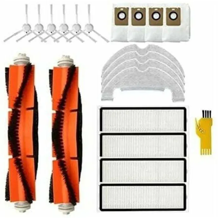Kit daccessoires de Rechange pour eur Robot Dreame Bot Z10 Pro D10 Plus L10 Plus 20 Packs 2 brosses principales 4 filtres 6