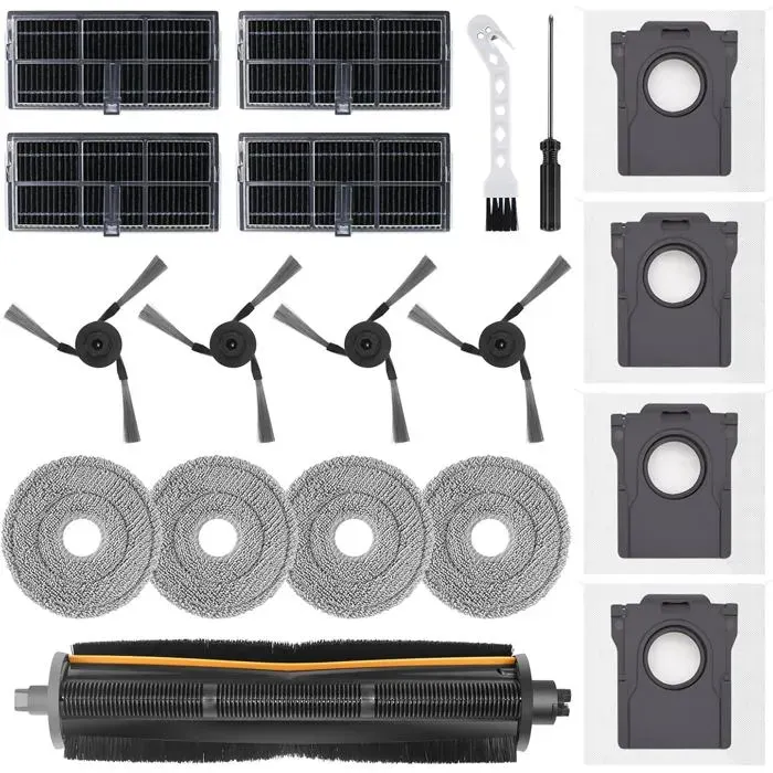 Kit DAccessoires Pour Eame L10S Ultra Gen 3/L50 Ultra Ae/L40 Ultra X40 Ultra Complete/Mova P50 Pro Ultra Robot Aspirateur 1 Tr