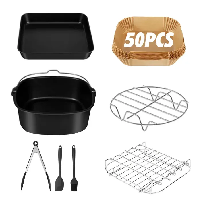 Kit daccessoires pour friteuse daccessoires revêtement antiadhésif passe au lave-vaisselle sans BPA.