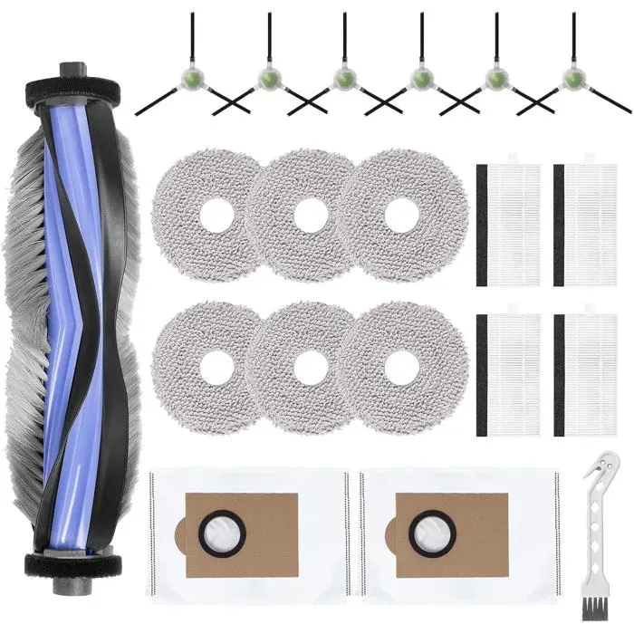 Kit DAccessoires Pour Lefant M3 Ultra/M3/M3 Max/M3 Gen2 Robot AspirateurPièces De Rechange1 Brosse Principale6 Brosses Latéral