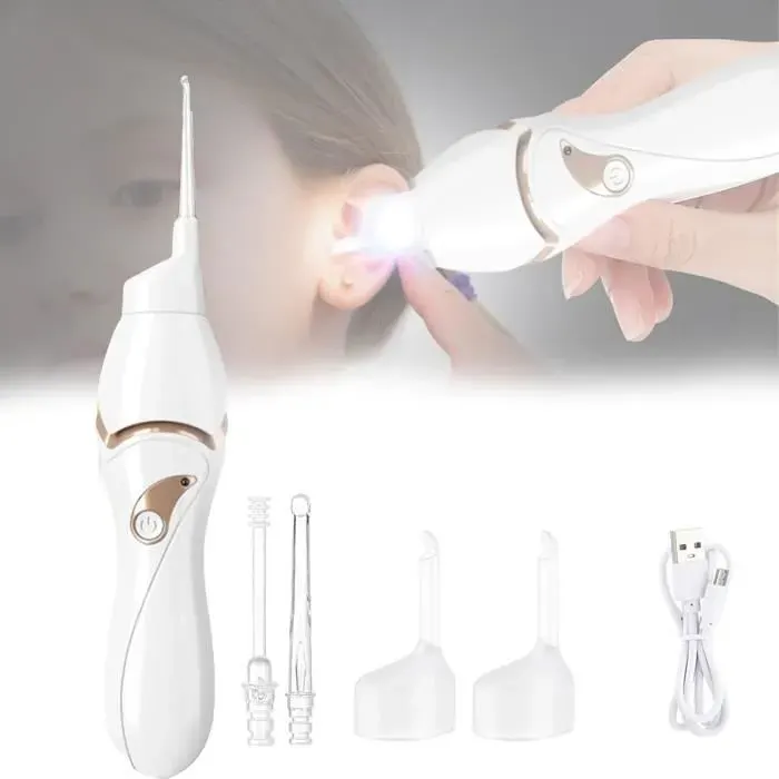 Kit de Nettoyage Doreille Puissant Aspirateur Doreille électrique En Silicone Avec multicolore NETTOYANT POUR OREILLE