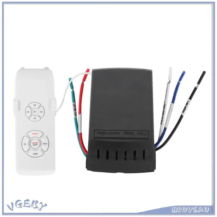 Kit de télécommande de ventilateur de plafond contrôle de la vitesse du vent lumière avec fonction de synchronisation pour